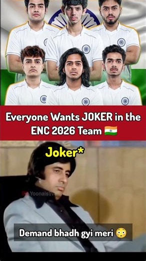 All Fans and IGC Want JOKER in the ENC 2026 Team 🇮🇳 🤯#bgmi #esports #gaming #pubgmobile #enc2026