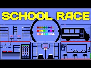 24 Marble Race EP. 27: School Race (by Algodoo)
