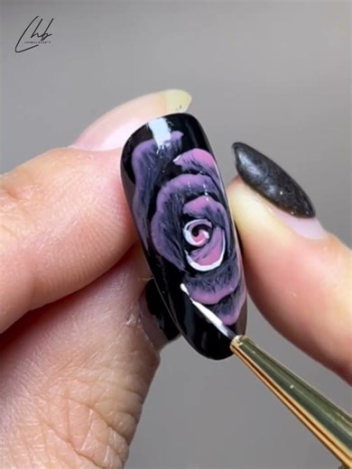 Gradient Red Rose Nails | Romantic Tutorial