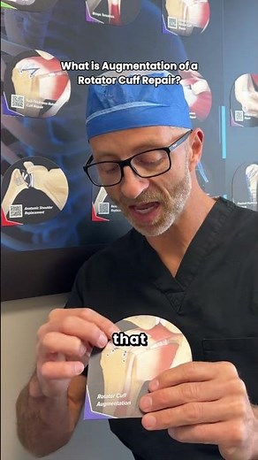 What is augmentation of a rotator cuff repair?