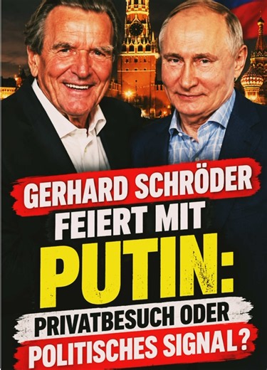 Gerhard Schröder feiert mit Putin: Privatbesuch oder politisches Signal? Wir sprechen über die aktuellen Nachrichten, dass Gerhard Schröder laut Kreml bei Wladimir Putins Geburtstagsfeier war. Ursprünglich war Schröder wegen seiner Aufsichtsratsposition bei der russischen Globus-Tochter Hyperglobus in Moskau. Putin lud ihn ein, nachdem er aus den Medien von Schröders Anwesenheit erfuhr. Das Treffen fällt in eine Zeit, in der russische Angriffe auf die Ukraine andauern, mit einem tödlichen Angrif
