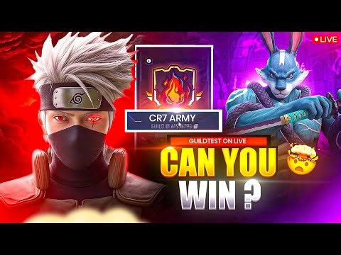 🔴 FREE FIRE LIVE👻GARENA FREE FIRE💀GUILD TEST LIVE !! CR7 ESPORTS #fflive #shortslive #ff #shorts