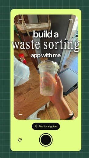 i built a waste sorting app with Replit Design to stop my recycling guilt 🌱