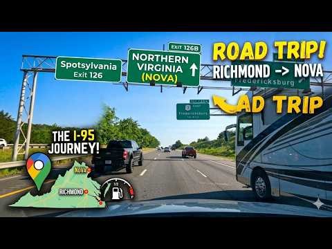 Driving I-95 North: Richmond to Northern Virginia Road Trip! 🚗