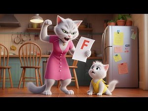 Kitten Scolded by Mother 😿 | Runs Away from Home! 🏠 #aicat #catlover #catvideos #cutecat #ai #cat