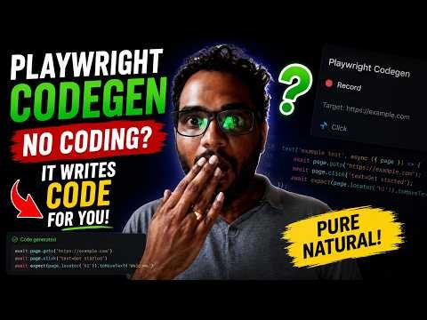 Playwright Codegen Explained | Generate Automation Scripts Without Coding?