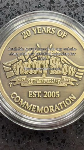 Our fabulous commemorative coin is now available to purchase from our website along with our beautiful calendars for 2026 thevictoryshow.co.uk #thevictoryshow #wwii #letsgoblabydistrict #visitleicester #airshow #1940s #reenactment | The Victory Show