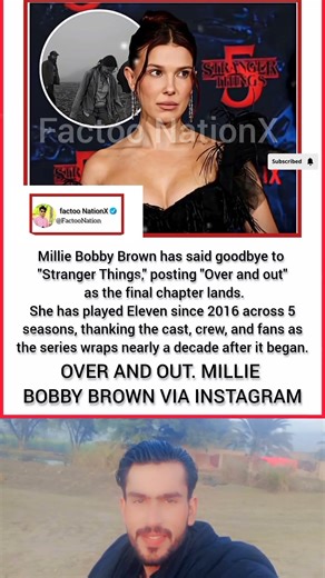 “Over and Out.” Millie Bobby Brown Says Goodbye to Stranger Things After 9 Years 🖤