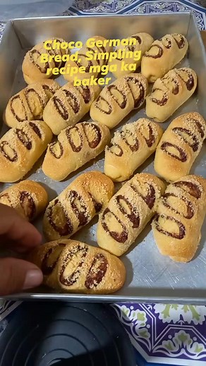 Choco German Bread, Simpling recipe mga ka baker | Nilson Sumalinog