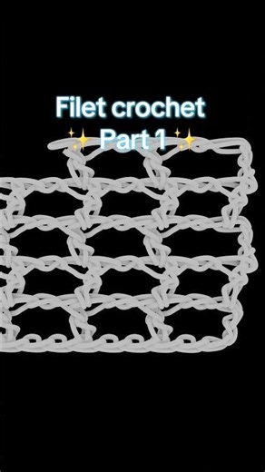 Filet Crochet Tutorial, such a cool traditional stitch! #3dmodel #crochet #blender #crochettutorial