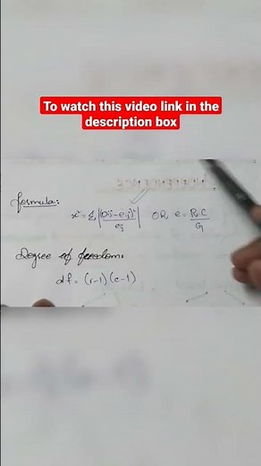 The contingency table
