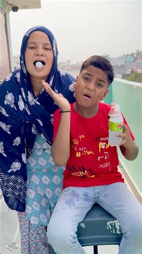 Mom ate cold drink cap? 🤣😱❤️👩🏻 #shorts #rockingfunwithnadeem #funny #trendingshorts