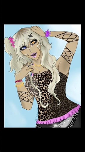 Drawing my OC Brittany! #oc #art #gyaru