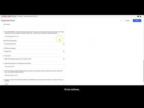 Jaggaer procurement portal registration