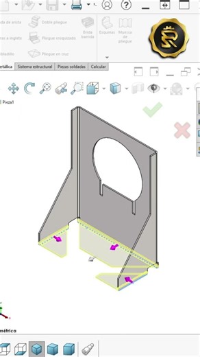 🔧 De lento a rápido en chapa metálica - SolidWorks.