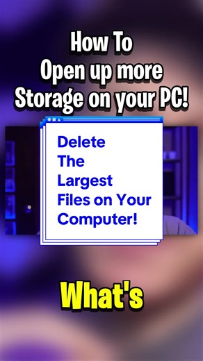 How to delete the largest files on yout computer on Windows 11 #windows11 #windowstips #computertips #guide #tutorial