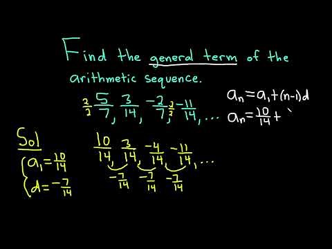 Find the General Term of the Arithmetic Sequence with Fractions