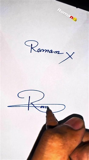 🔥 Roman Style Name Signature Writing | Beautiful & Stylish Signature Design | Easy Tutorial