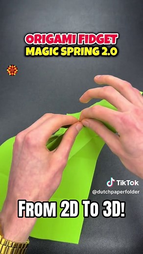 Easy Origami Magic Spring Fidget Toys: Step-by-Step Tutorial
