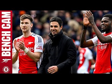 MERINO ON TARGET | BENCH CAM | Arsenal vs Chelsea (1-0) | The goals and bench reactions