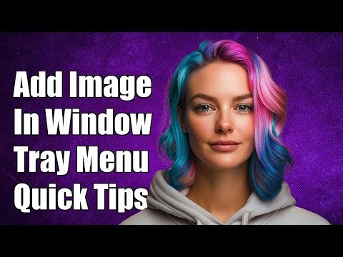 Add image in window tray menu