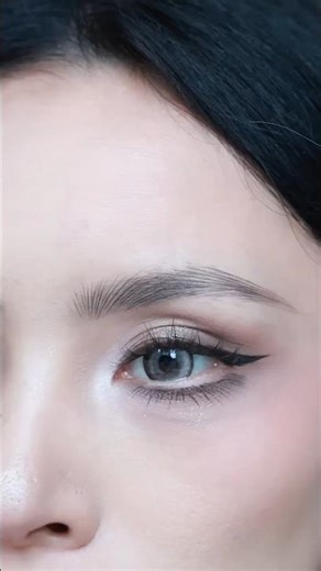 Natural Eyebrow Tutorial for Beginners | Fluffy Brows Step-by-Step (Easy & Realistic!)#shorts