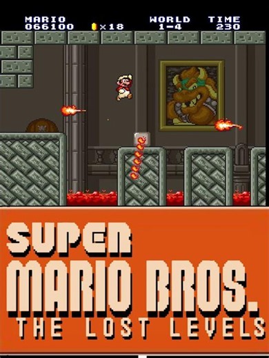 Super Mario Bros - The Lost Levels World 1-4 #supermariobros #supermario #snes #mario #shorts