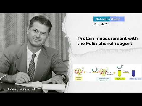 Protein measurement with the folin Phenol Reagent
