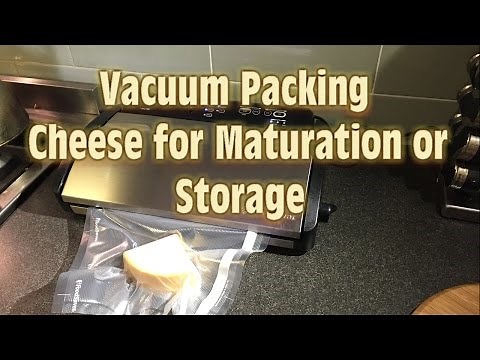 Vacuum Packing Cheese for Maturation or Storage