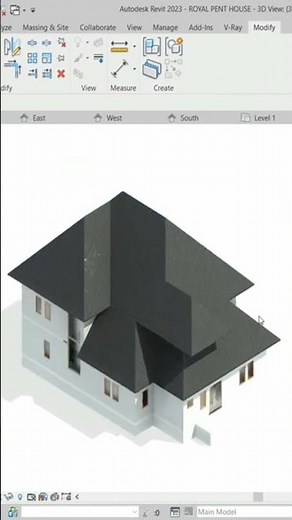 Revit roof easy but Complex #cadsoftwaretutorial #autocadblocks