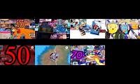 Mix of 8 videos from youtube : Cartoons falling into holes add round 10-80