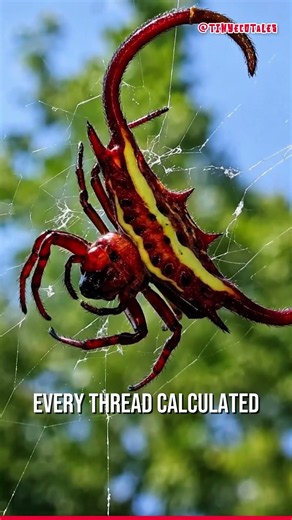 This Tiny Spider Looks Like a Living Shield! 🕷️ | Spiny Orb-Weaver Facts #tinyecotales