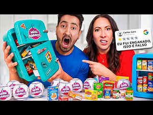 TESTANDO MINI GELADEIRAS DE 1 ESTRELA (Mini Brands Falsos?)