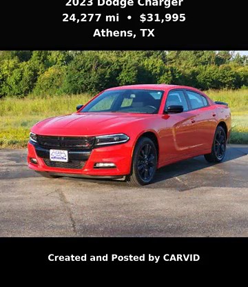 **2023 Dodge Charger SXT - Low Mileage, Exceptional Performance - Only $31,995!**
