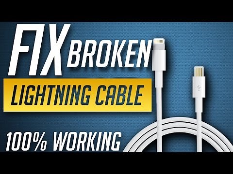 Best way to fix iPhone,iPod & iPad Lightning USB cable at home