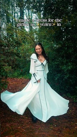 I made a dress for the girlies to ✨yearn✨ in #sewingpatterns #sewingtutorial #wutheringheights