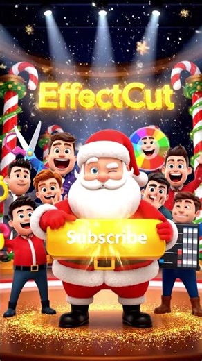 Merry Christmas 2025 EffectCut YouTube Shorts Video #youtubeshorts #merrychristmas #shorts #santa
