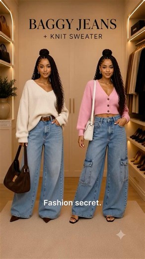 Fashion Secret #22✨ | 5 ways to style your Baggy Jeans 👖