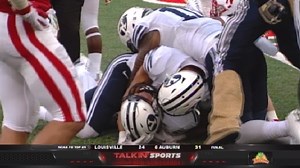 Mangum to Mathews Hail Mary stuns Nebraska