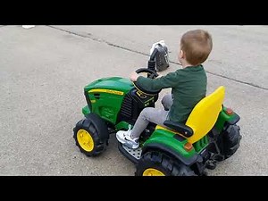 Peg Perego John Deere from 12V to 18 V conversion drift tractor