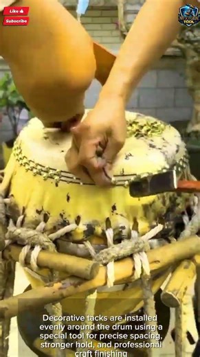 Drum Tacks Tool Installation Fast Drum Craft Finishing#tool