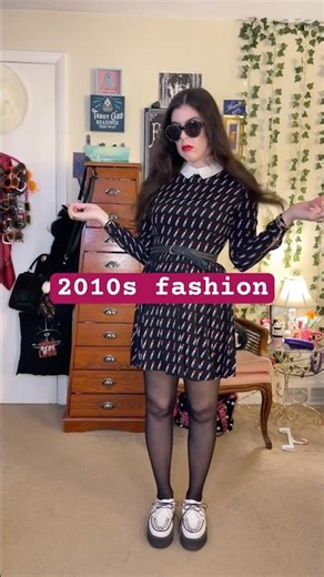 2010s fashion: my inner tumblr girl circa 2015 yearns for collared dresses, lipstick, and creepers.