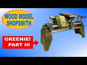 Shopsmith Mark .5 Wooden Model: Woodworking Project Build Part 3 of 4