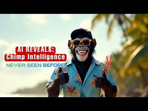 VIRAL: AI-Enhanced Chimpanzee Footage Shows Remarkable Intelligence | Must Watch #chimpanzee #ai