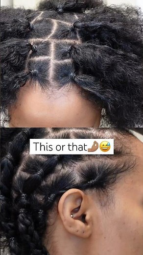 Two Ways To Install Crochet Boho Locs🤌🏽 which method you prefer?🤔 #boholocs #bohobraids