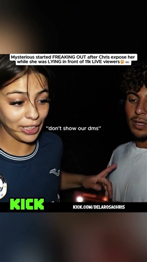 Mysterious started freaking out after Chris exposed her dms #delarosachris