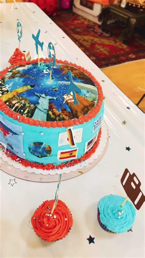 Map theme cake ideas@ 3026