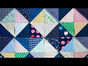Making a Simple Half Square Triangle Quilt - Part 1
