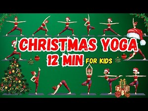 12 Minute CHRISTMAS Yoga for Kids | Festive Holiday Routine for Beginners 🎄