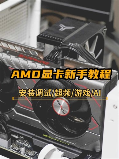 AMD显卡新手教程丨安装调试+超频+游戏+AI-抖音精选